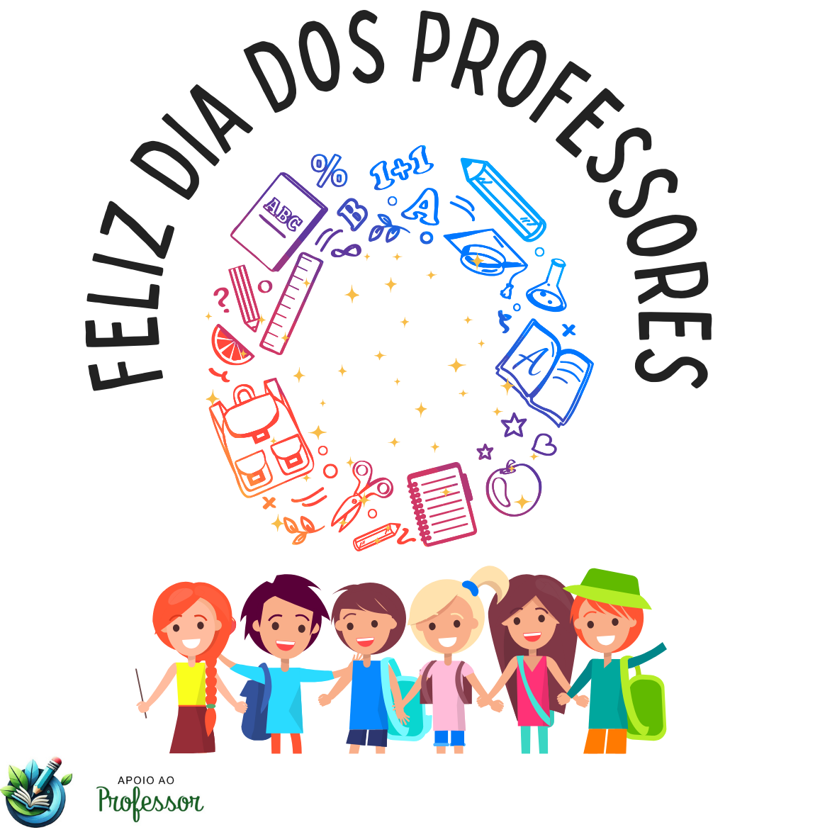 Adesivo para o Dia do Professor