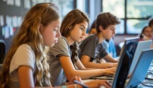 Escola 3.0 digitalizada Sala com lousas e recursos interativos